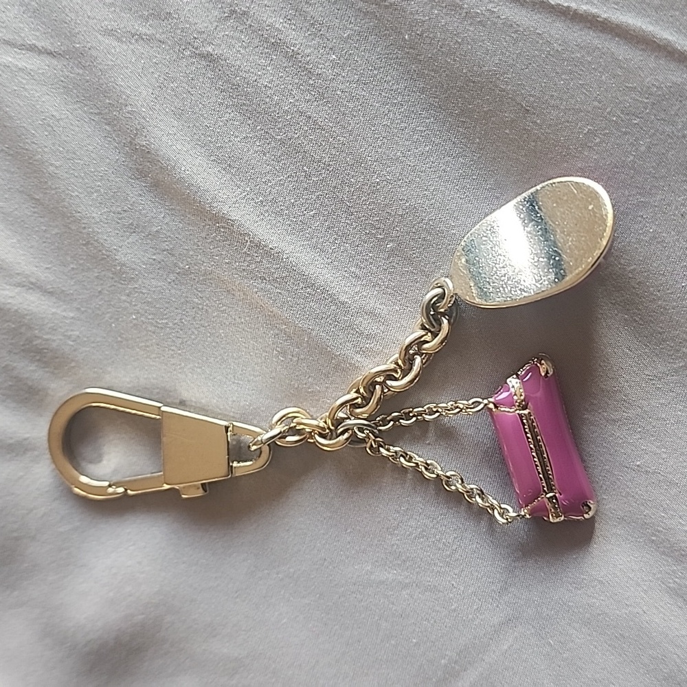 Gucci Silver Pink Mini Horsebit Bag Hat Cap Keychain Bag Charm - Picture 5 of 5